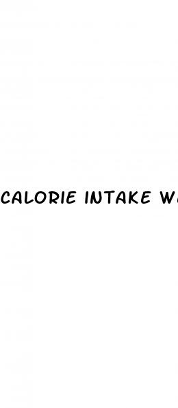 calorie intake weight loss calculator