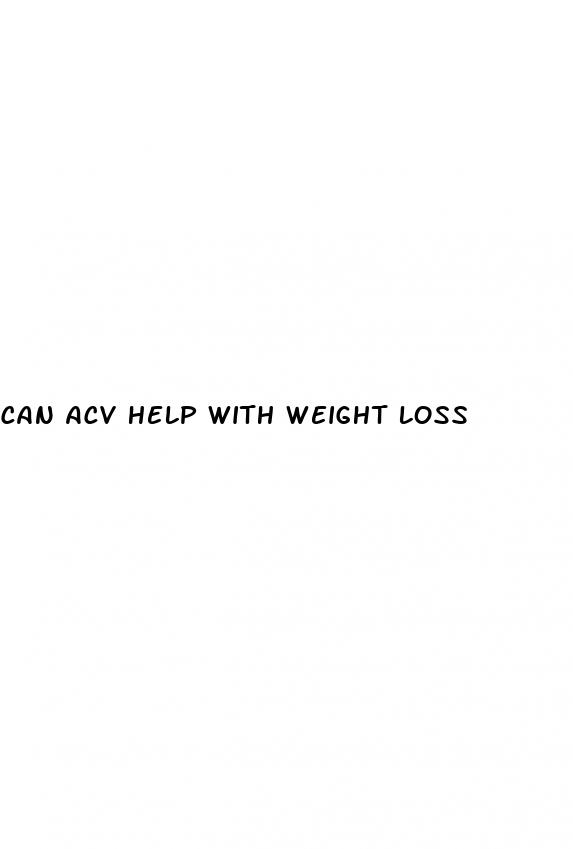 can acv help with weight loss