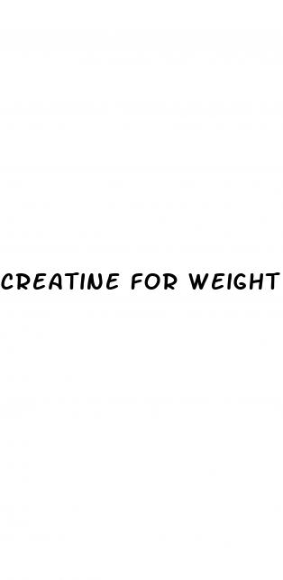 creatine for weight loss