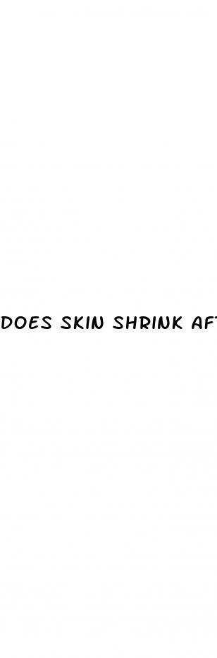 does skin shrink after weight loss