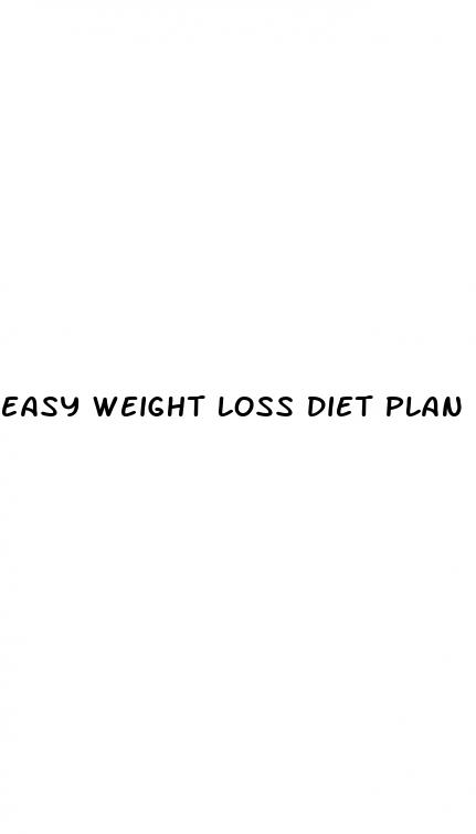 easy weight loss diet plan