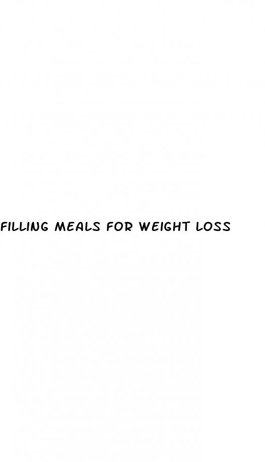 filling meals for weight loss