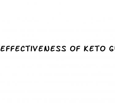 effectiveness of keto gummies