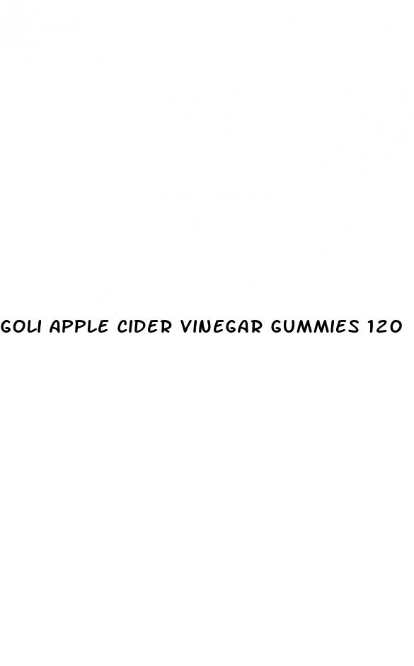 goli apple cider vinegar gummies 120