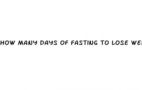 how many days of fasting to lose weight