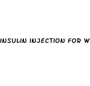 insulin injection for weight loss