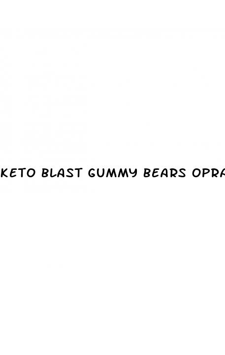 keto blast gummy bears oprah