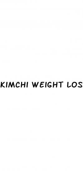 kimchi weight loss
