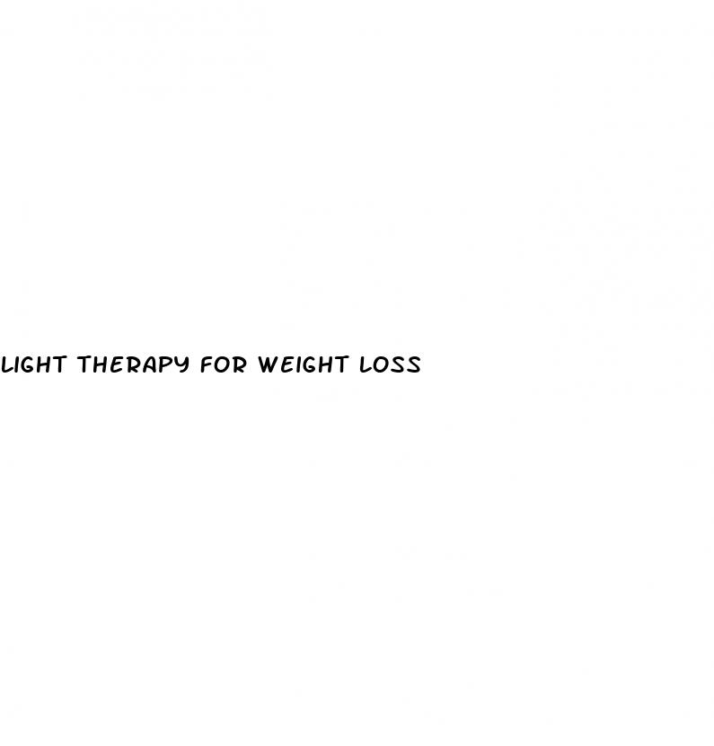 light therapy for weight loss
