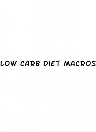 low carb diet macros not keto