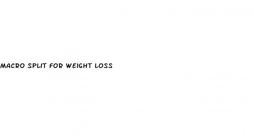 macro split for weight loss