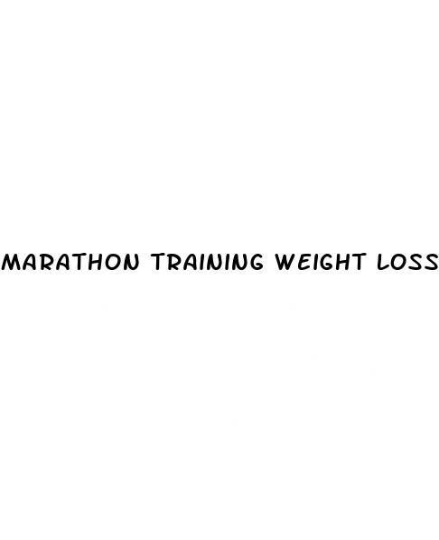 marathon training weight loss
