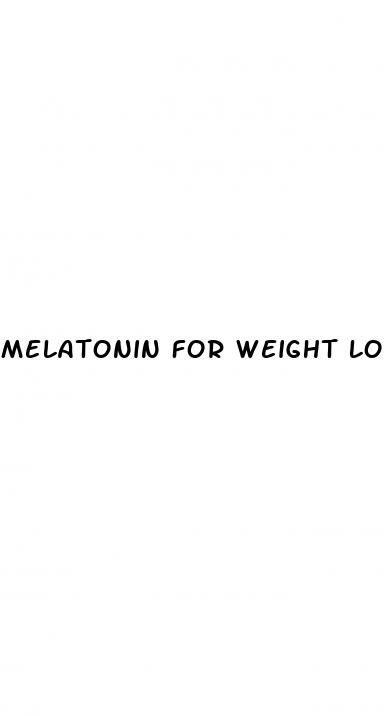 melatonin for weight loss
