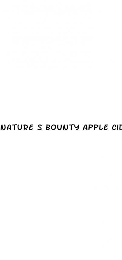 nature s bounty apple cider vinegar gummies
