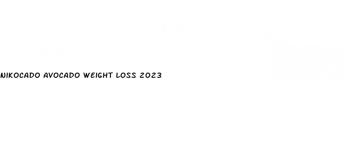 nikocado avocado weight loss 2023