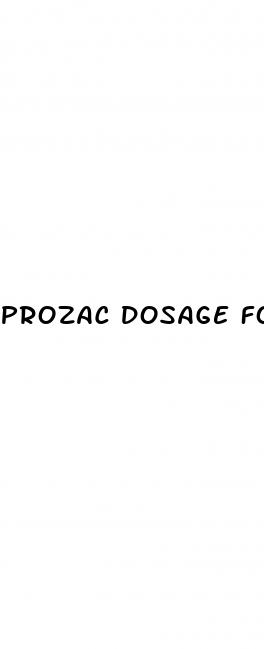prozac dosage for weight loss