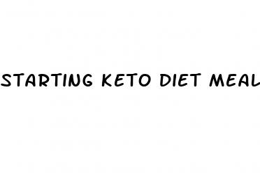 starting keto diet meal plan