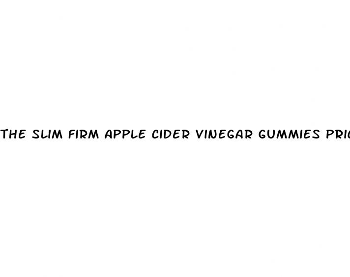 the slim firm apple cider vinegar gummies price