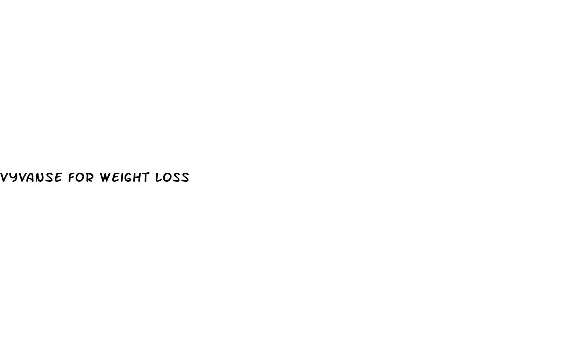 vyvanse for weight loss