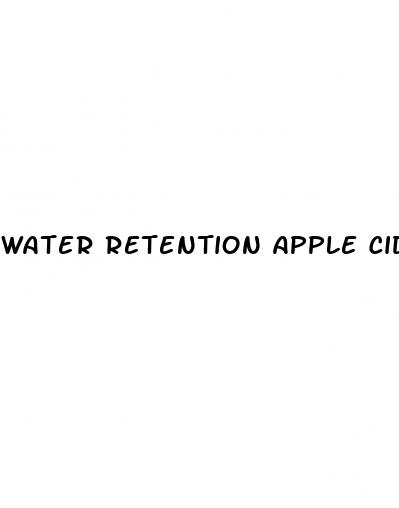 water retention apple cider vinegar