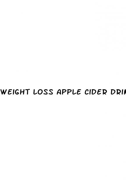 weight loss apple cider drink
