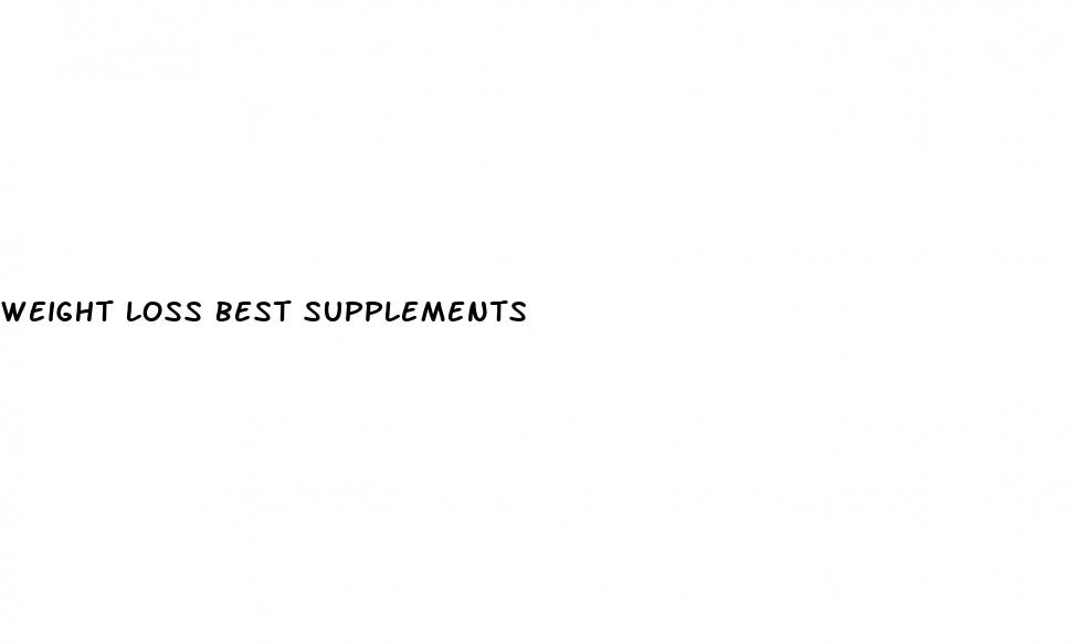 weight loss best supplements
