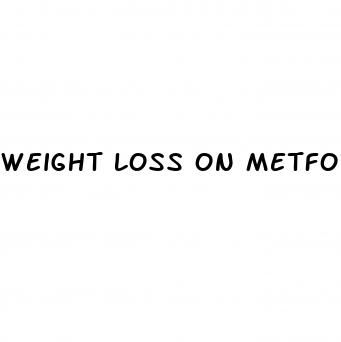 weight loss on metformin
