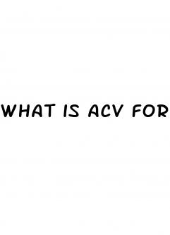 what is acv for weight loss