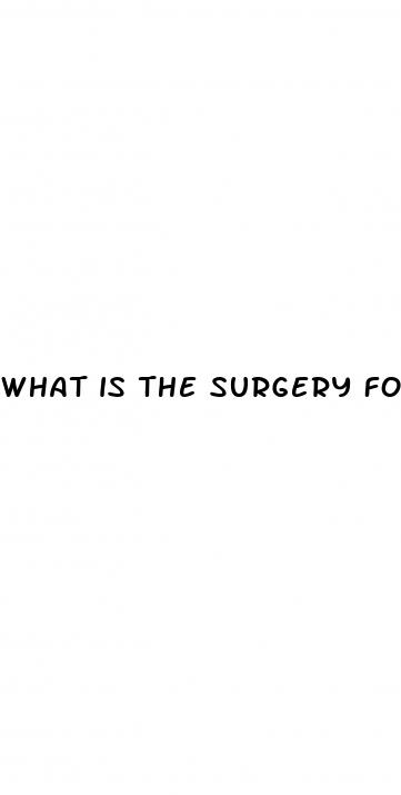 what is the surgery for weight loss