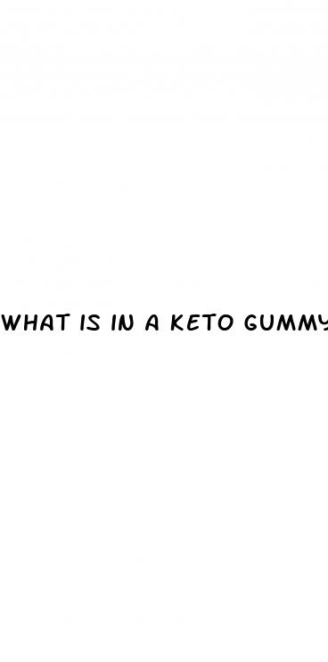 what is in a keto gummy