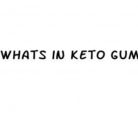 whats in keto gummies