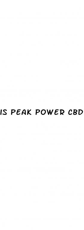 is peak power cbd gummies legit