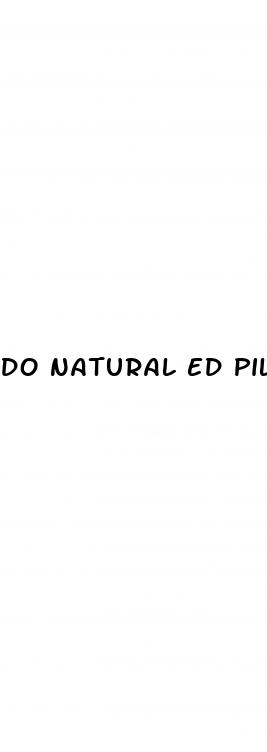 do natural ed pills work