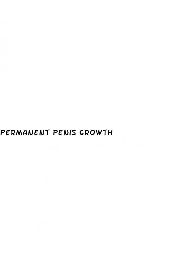 permanent penis growth