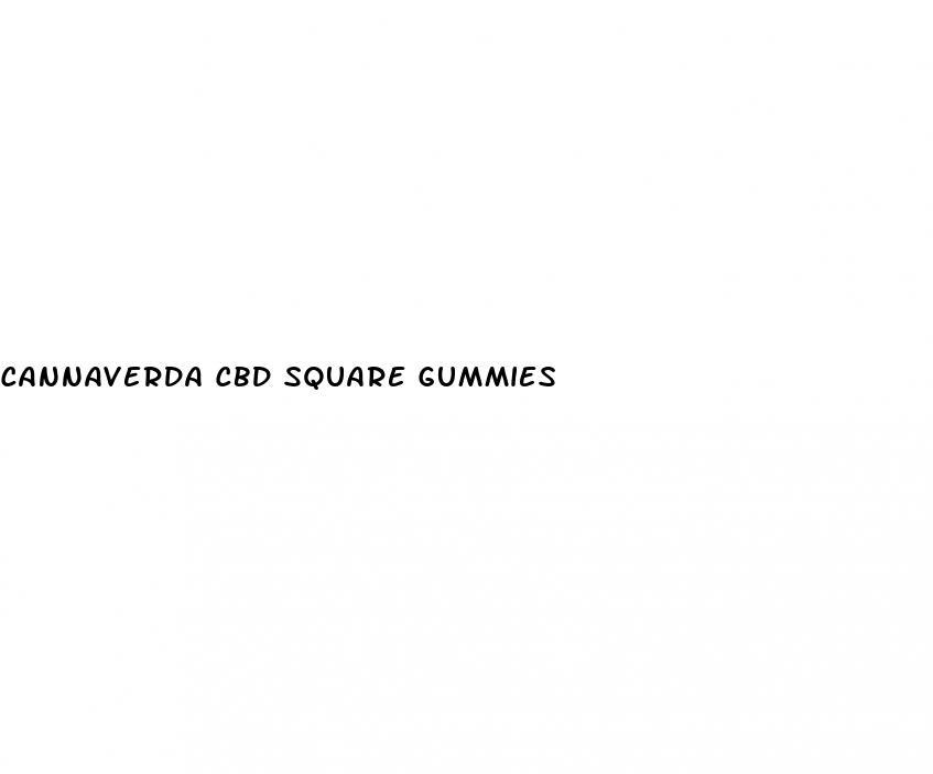 cannaverda cbd square gummies