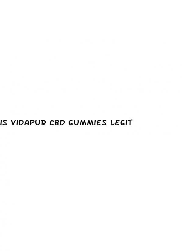 is vidapur cbd gummies legit