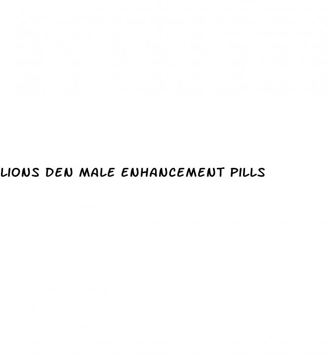 lions den male enhancement pills