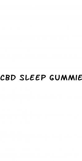cbd sleep gummies side effects