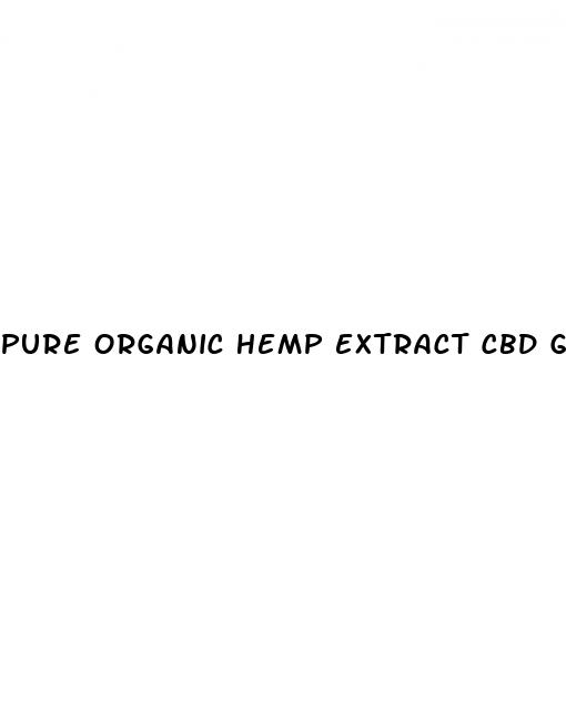 pure organic hemp extract cbd gummies