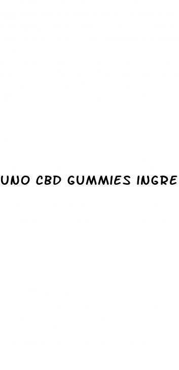 uno cbd gummies ingredients