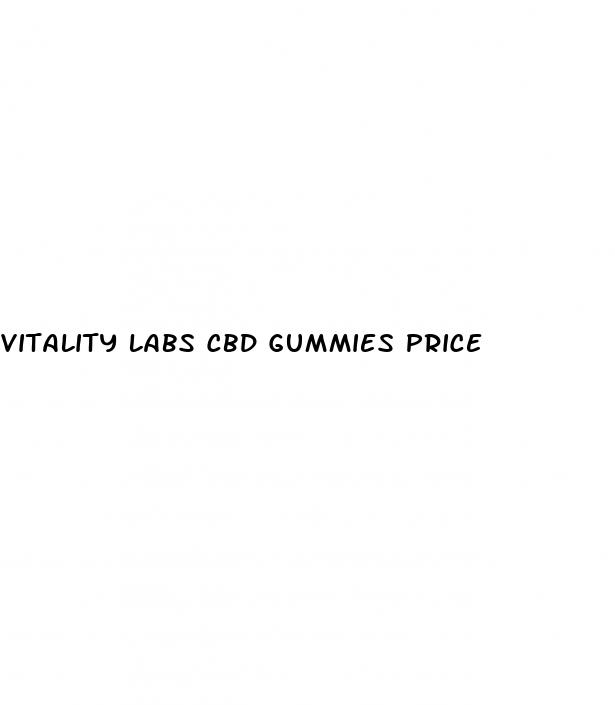 vitality labs cbd gummies price