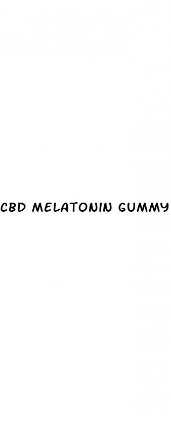 cbd melatonin gummy