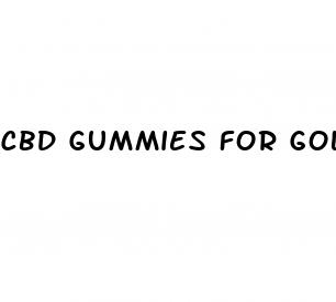 cbd gummies for golfers