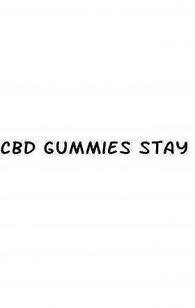 cbd gummies stay in system