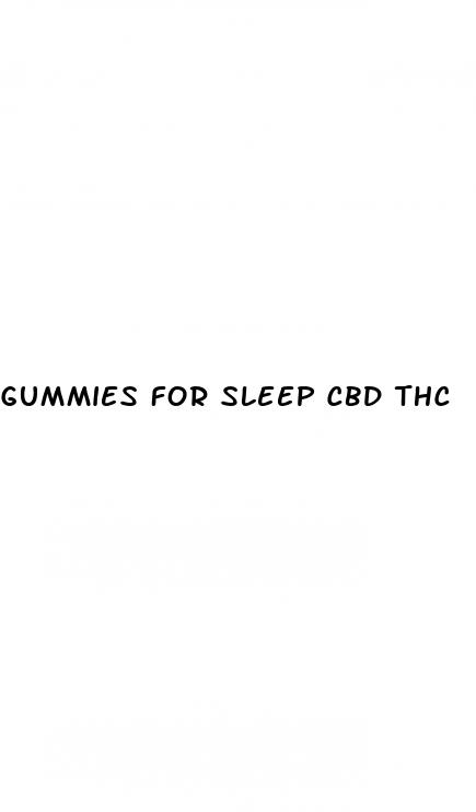 gummies for sleep cbd thc