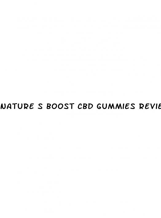 nature s boost cbd gummies reviews