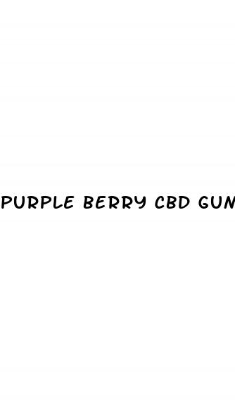 purple berry cbd gummies