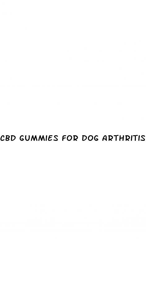 cbd gummies for dog arthritis