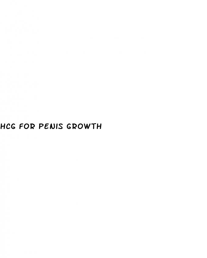 hcg for penis growth