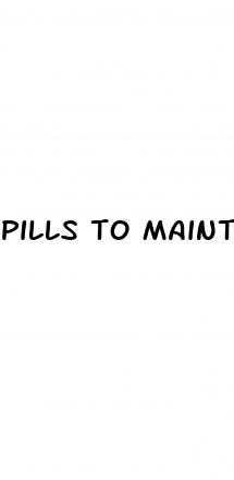 pills to maintain erection